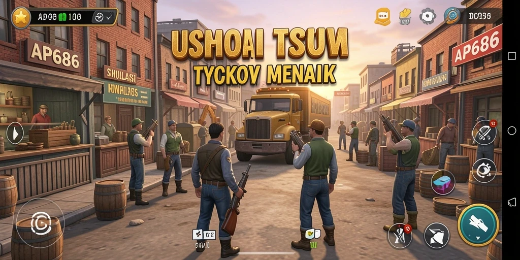 Screenshot gameplay Tycoon dari AP686 yang menampilkan manajemen usaha.