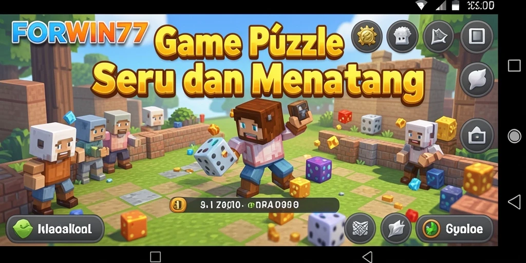 Screenshot utama menampilkan gameplay Puzzle yang seru dan interaktif.