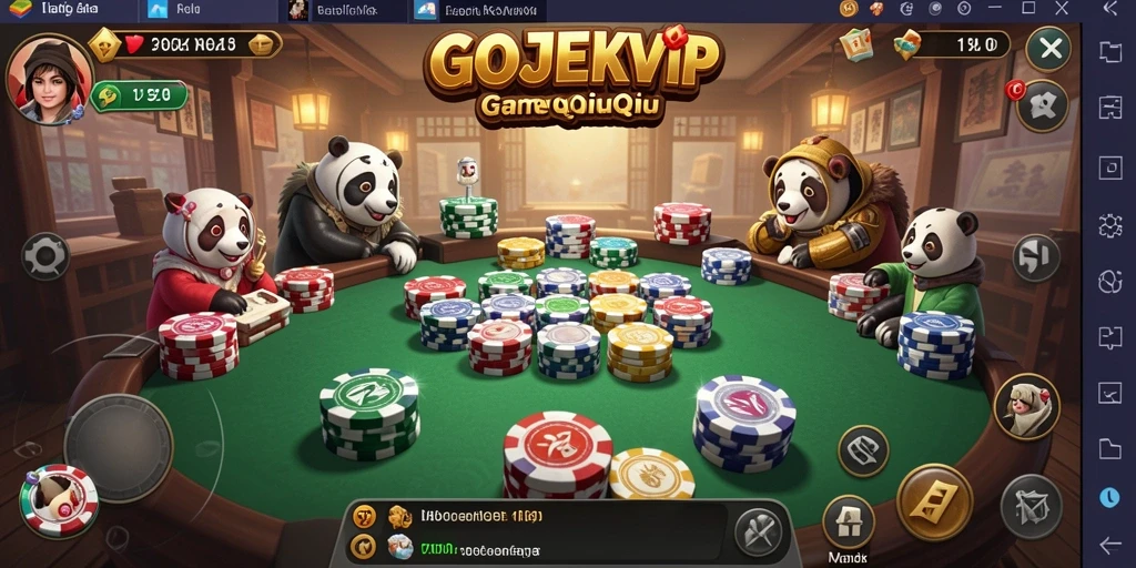 Tampilan gameplay menarik dari GOJEKVIP yang penuh tantangan.