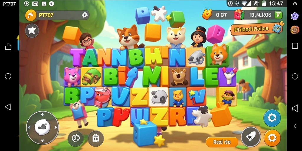 Tampilan gameplay PT707 dengan tantangan puzzle yang menarik.
