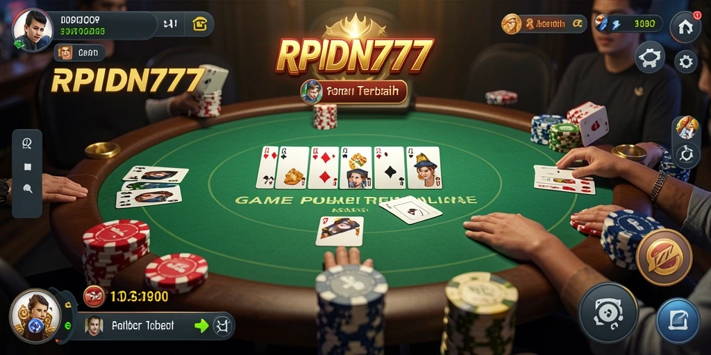 Tampilan gameplay Poker menegangkan di RPIDN777.
