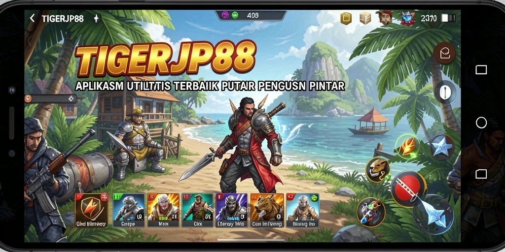 Tampilan antarmuka pengguna TIGERJP88 yang menarik dan fungsional.