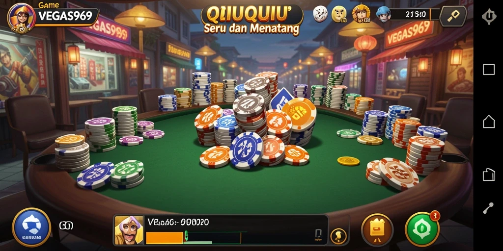 Gameplay QiuQiu yang seru dan interaktif di VEGAS969.